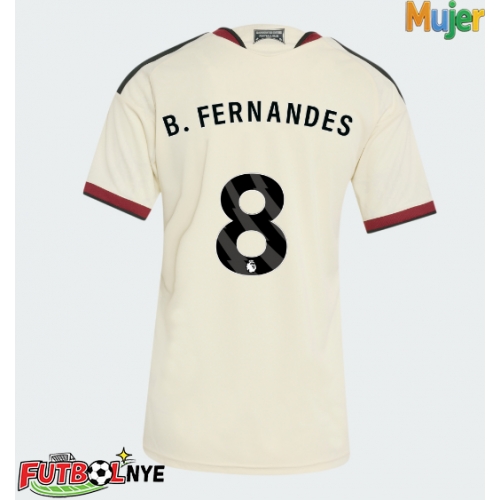 Camiseta Manchester United Bruno Fernandes #8 Tercera Equipación para mujer 2026-27 manga corta